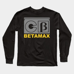 Retro Video Tapes Betamax Video Long Sleeve T-Shirt